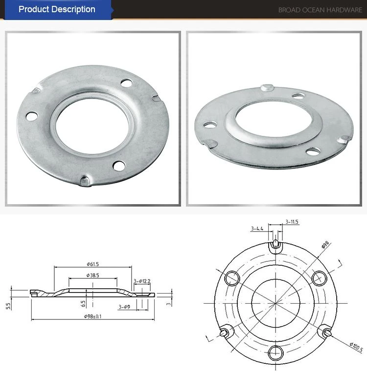 Outdoor railing railing base plate product-750-774