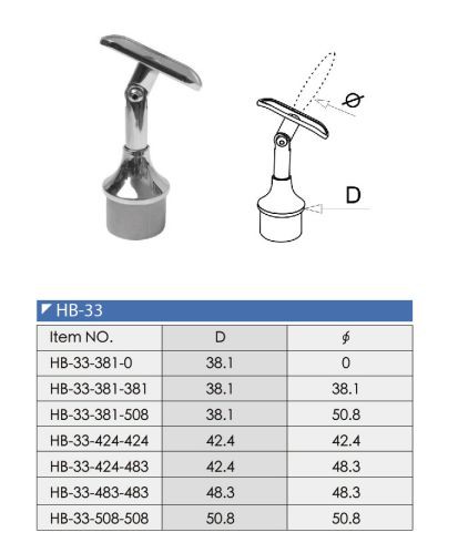 Modern Design handrail bracket tube connector