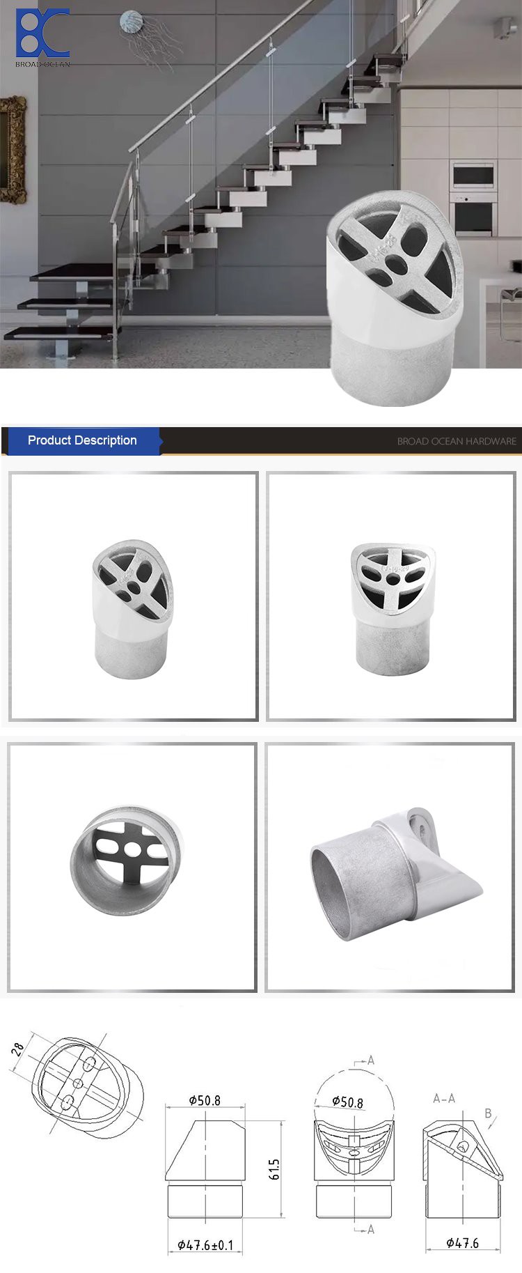 Factory Price handrail holder