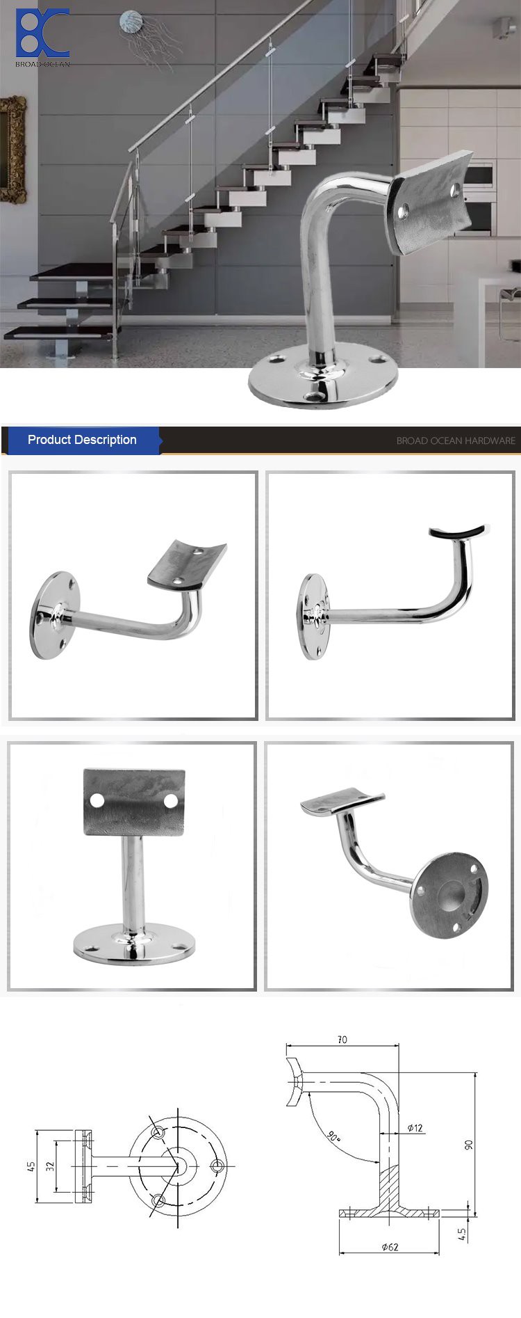 Factory Price handrail support