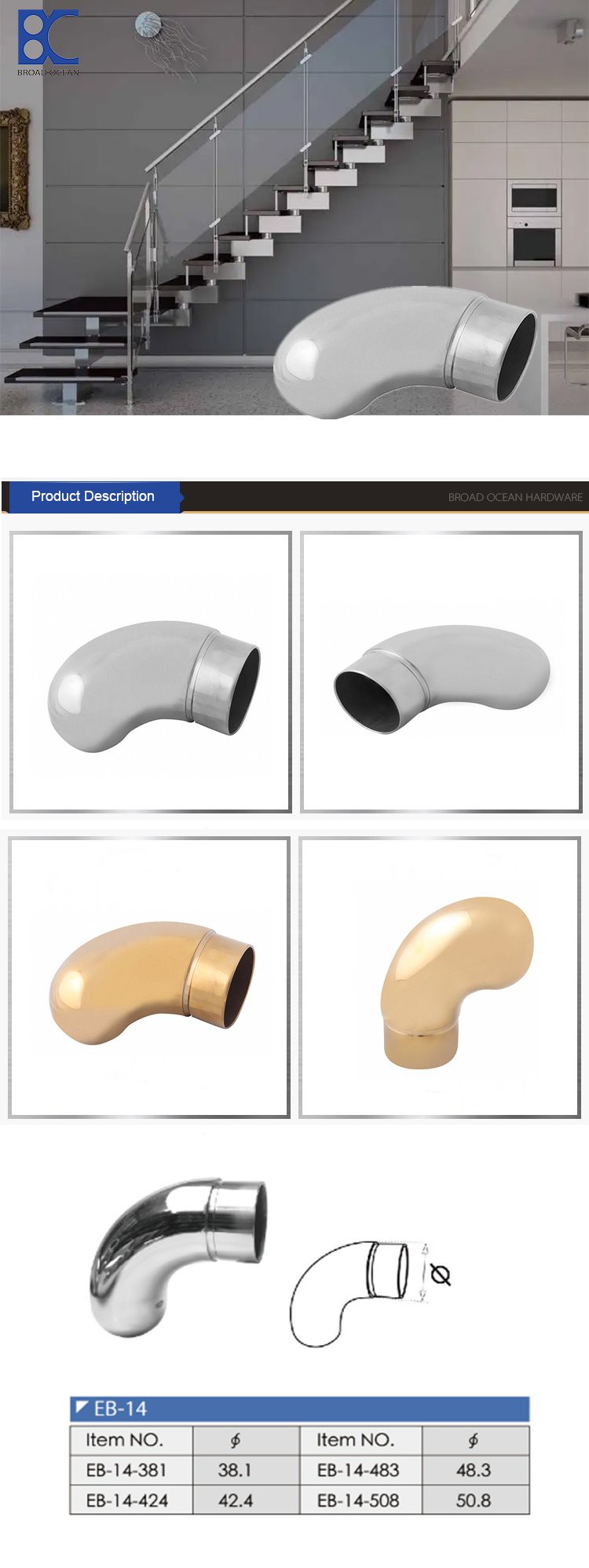 Factory Price stainless 90 degree elbow