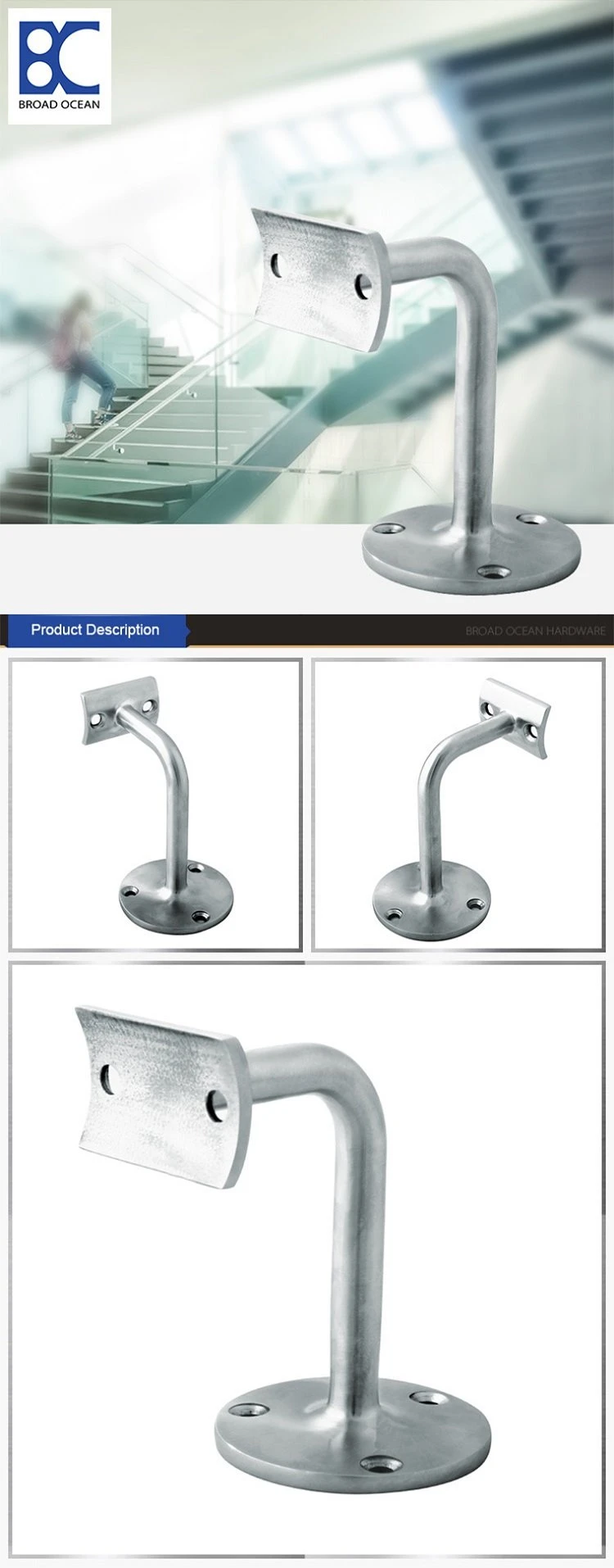 product-750-1914 Factory Price stair handrail balustrade post bracket