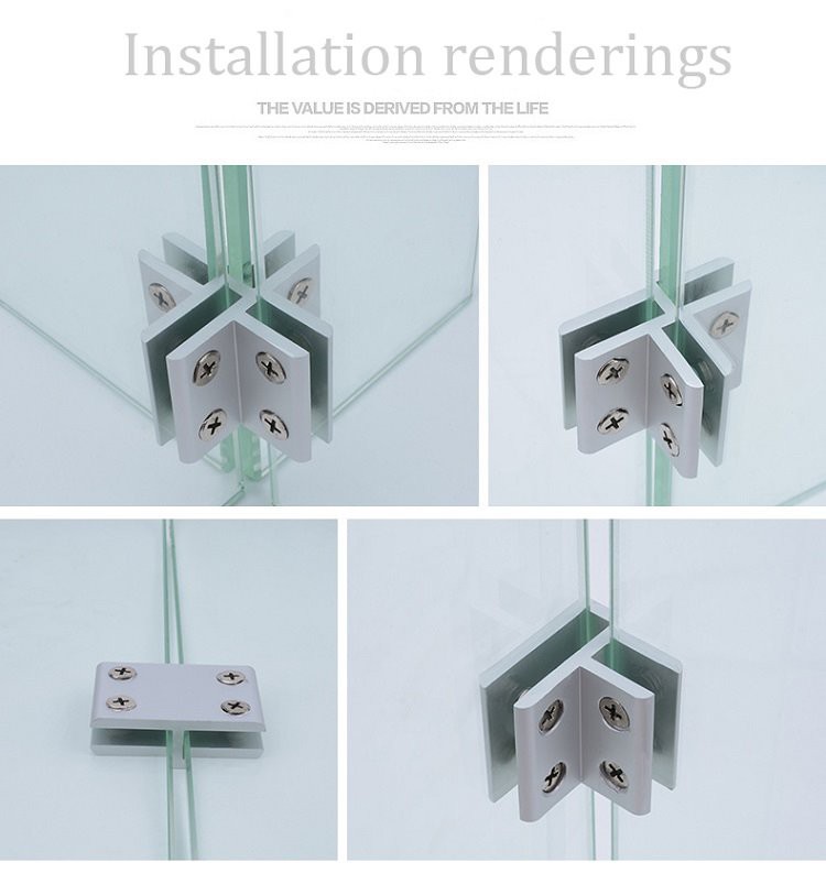 inexpensive aluminum  glass clamp