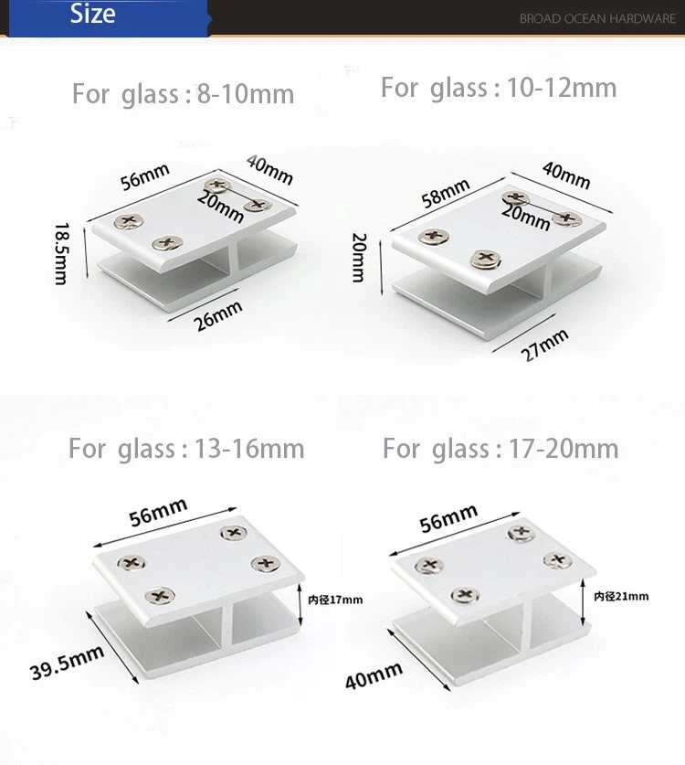 China factory glass panel clamps