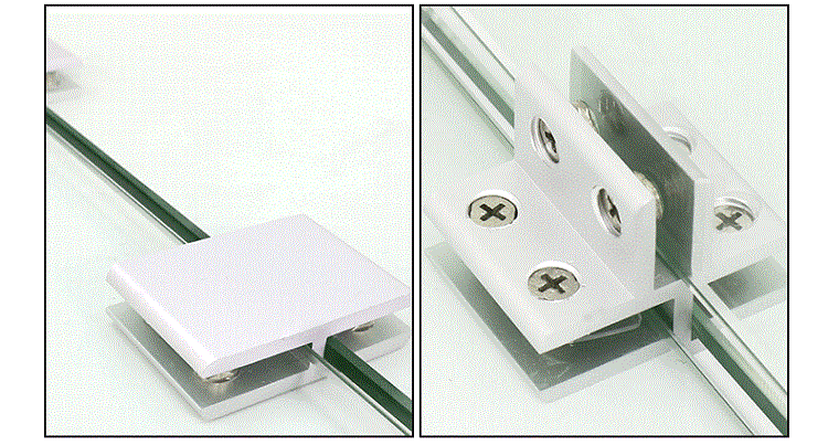 6-12mm glass panel clamps