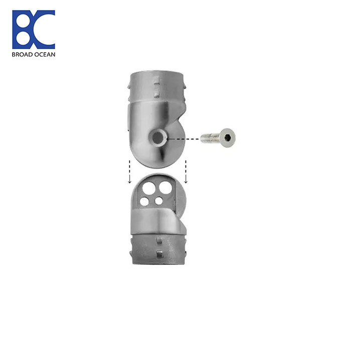 3 inch stainless steel 90 degree elbow  for stair railing